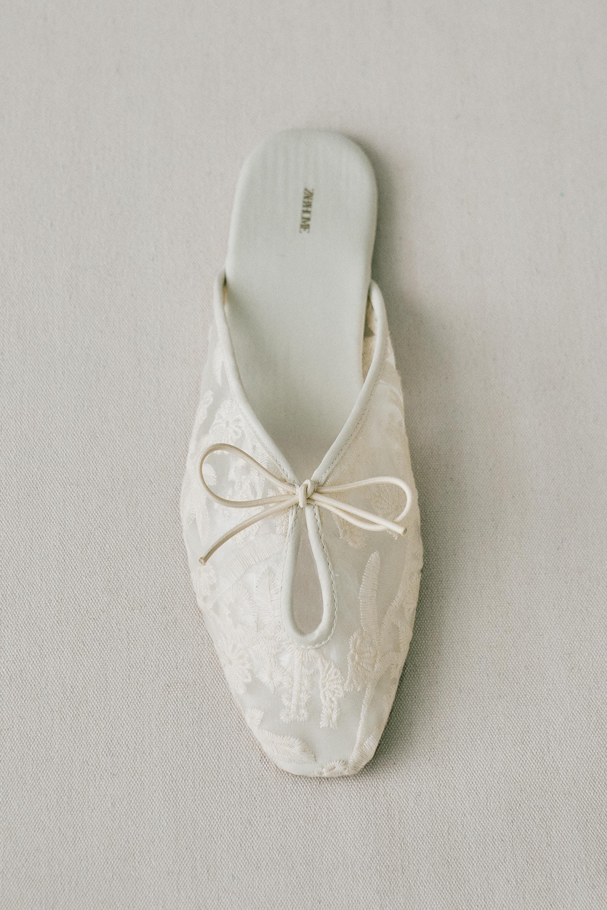 CHAUSSON MULE BRODERIE FLEURS
